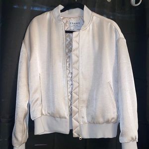 Women's L satin bomber jacket by FRAME jeans